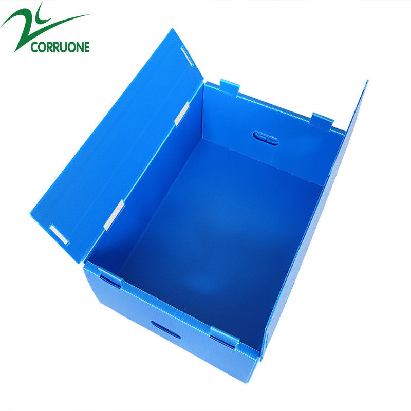 Pudełka z tektury falistej z podwójnymi ściankami Koroplast Storage Boxes Blue