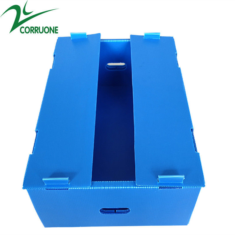 Pudełka z tektury falistej z podwójnymi ściankami Koroplast Storage Boxes Blue