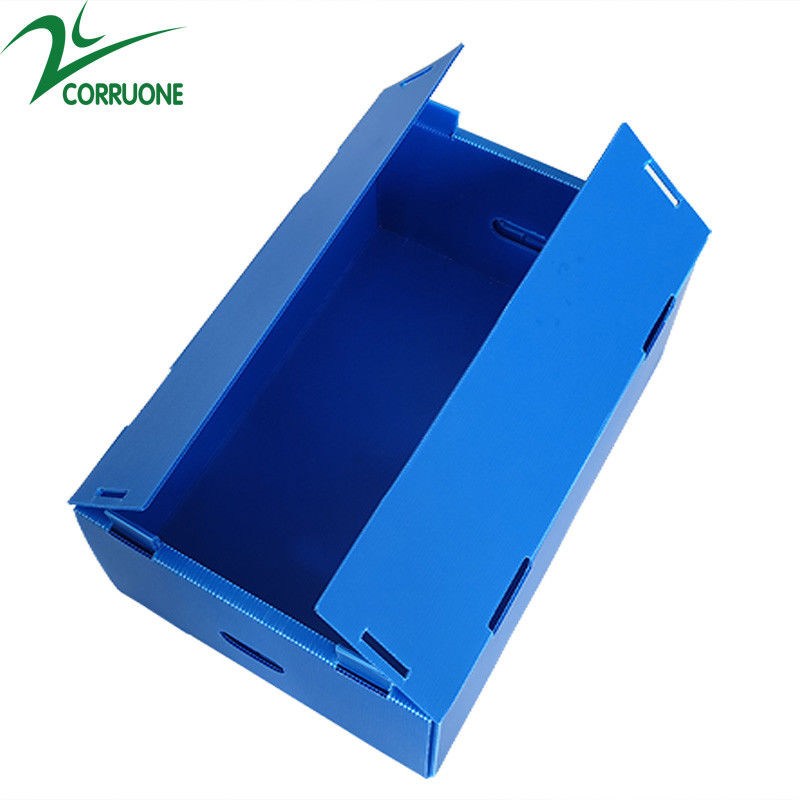 Pudełka z tektury falistej z podwójnymi ściankami Koroplast Storage Boxes Blue